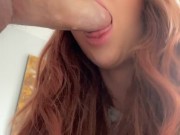 Cheating slut sneaks away to give sloppy bj to boyfriends mate 1/16