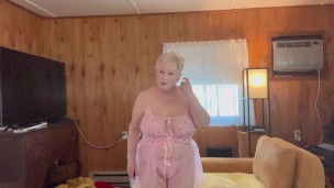 Hot Gilf Tries On Sexy TRANSPARENT Outfit