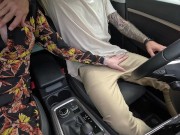Outdoor HandJob with Cumshot in Car At Busy Park ! 2/16