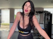 Hot MILF Gets Facial Cumshot At The Gym 2/16