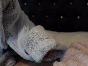 After shower edging handjob, furjob 13/16