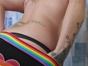 LATINA,, EXCITED, HAPPY, SMILING, SOLO FEMALE, BIG BUTT, SEXY BUTT, SEXY BOOBS 3/16