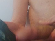 Irish Daddy Jerking Off With And Cumming On His Good Girls G String 16/16