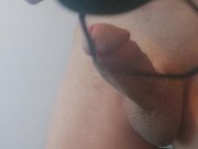 Irish Daddy Jerking Off With And Cumming On His Good Girls G String 3/16