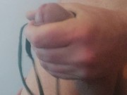 Irish Daddy Jerking Off With And Cumming On His Good Girls G String 8/16