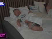 Step mom share hotel with step son at weekend! Get accidental creampie and asked for cum on face 💦 10/16