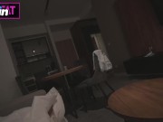 Step mom share hotel with step son at weekend! Get accidental creampie and asked for cum on face 💦 4/16