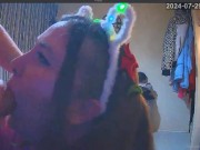 BBW Cheating Blowjob Nearly Caught (boyfriend knocks on) 12/16