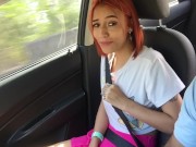 Rich redhead lets me use the control of her vibrator 9/16