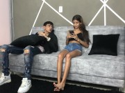 aliany fucks a stranger in the dentistry waiting room - TUflacasex 2/16