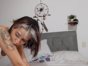 My girlfriend lets her pussy be filled with milk on all fours 4/16