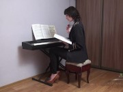 Lia can't wait to touch that luscious and hairy pussy 1/16