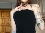 Beautiful bitch in dark lingerie shows her ass💕 10/16