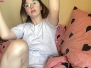 Sexy brunette in homemade clothes shows her tits 4/16