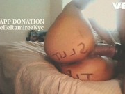 BIG FOOTBALL BOOTY TATTOO ROUND BROWN ASS EBONY HARDCORE 11/16