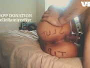 BIG FOOTBALL BOOTY TATTOO ROUND BROWN ASS EBONY HARDCORE 14/16