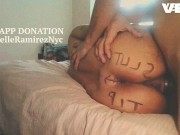 BIG FOOTBALL BOOTY TATTOO ROUND BROWN ASS EBONY HARDCORE 2/16