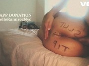 BIG FOOTBALL BOOTY TATTOO ROUND BROWN ASS EBONY HARDCORE 6/16