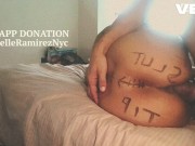 BIG FOOTBALL BOOTY TATTOO ROUND BROWN ASS EBONY HARDCORE 7/16