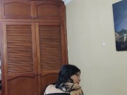 I fill my unfaithful neighbor's pussy with milk 4/16