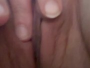 Sudden need to watch myself cum. Close up of my glistening clit, finger myself to climax 16/16