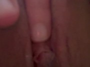 Sudden need to watch myself cum. Close up of my glistening clit, finger myself to climax 4/16