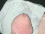 Cumming in my black wife's dirty panties 💦 16/16