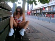 Slutty MILF was whipped in the street for public flashing 11/16