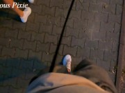 Slutty MILF was whipped in the street for public flashing 12/16