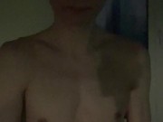 Naked masturbation in the stairwell 11/16