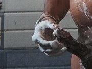 Horny Guy In Masturbates His Big Cock Cumshot 16/16