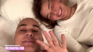 Lucky guy picks up gorgeous horny Latina and goes to her hotel room to fuck