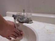 I wash my hands without soap because I'm a degenerate