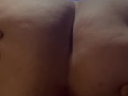 Reverse cowgirl till he cums in my pussy 4/16