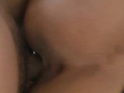 milf wears black lingerie and lets the young man cum inside her ass 9/16