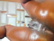 Hard arabic ebony girl fuck with a big dildo 12/16