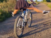 SQUIRTING TEEN ALMOST CAUGHT IN PUBLIC ROAD! INTENSE POWERFUL  SQUIRT CLOSE UP! 4/16