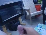 Outdoor male masturbating and moaning 7/16
