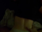 Stepbrother gives stepsister backshots while parents are home 4/16