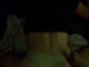 Stepbrother gives stepsister backshots while parents are home 9/16