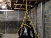 Self Bondage Suspension! 12/16