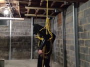 Self Bondage Suspension! 15/16