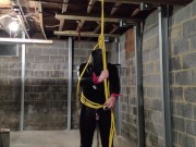 Self Bondage Suspension! 4/16