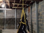 Self Bondage Suspension! 8/16