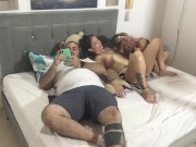 I FUCK MY GIRLFRIEND IN FRONT OF MY STEPFATHER 3/16