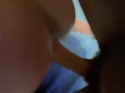 Wife moaning for mercy while I bury my cock in her and cum on her ass 9/16