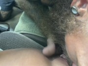 Squirting MILF getting serviced in parking lot 5/16
