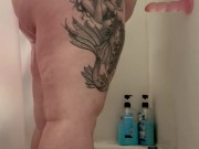 Anal play in the shower while husband is asleep 2/16