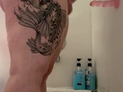 Anal play in the shower while husband is asleep 4/16