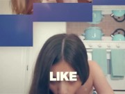 Blowpass - Hot Blonde Petite Babe Fills Her Mouth With A Huge Cock 15/16